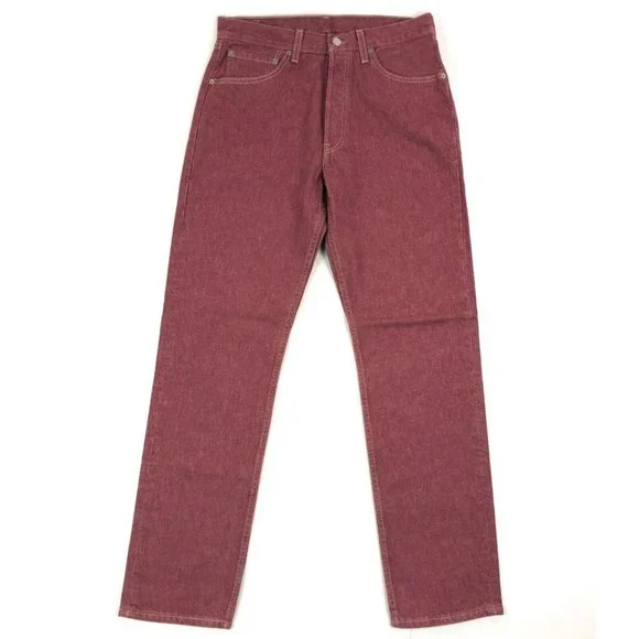 Levi s Jeans Levis 5 For Women 33x32 Red Jeans Vintage Button